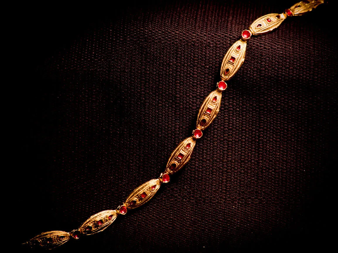 16th C. necklace with enamel - W-30