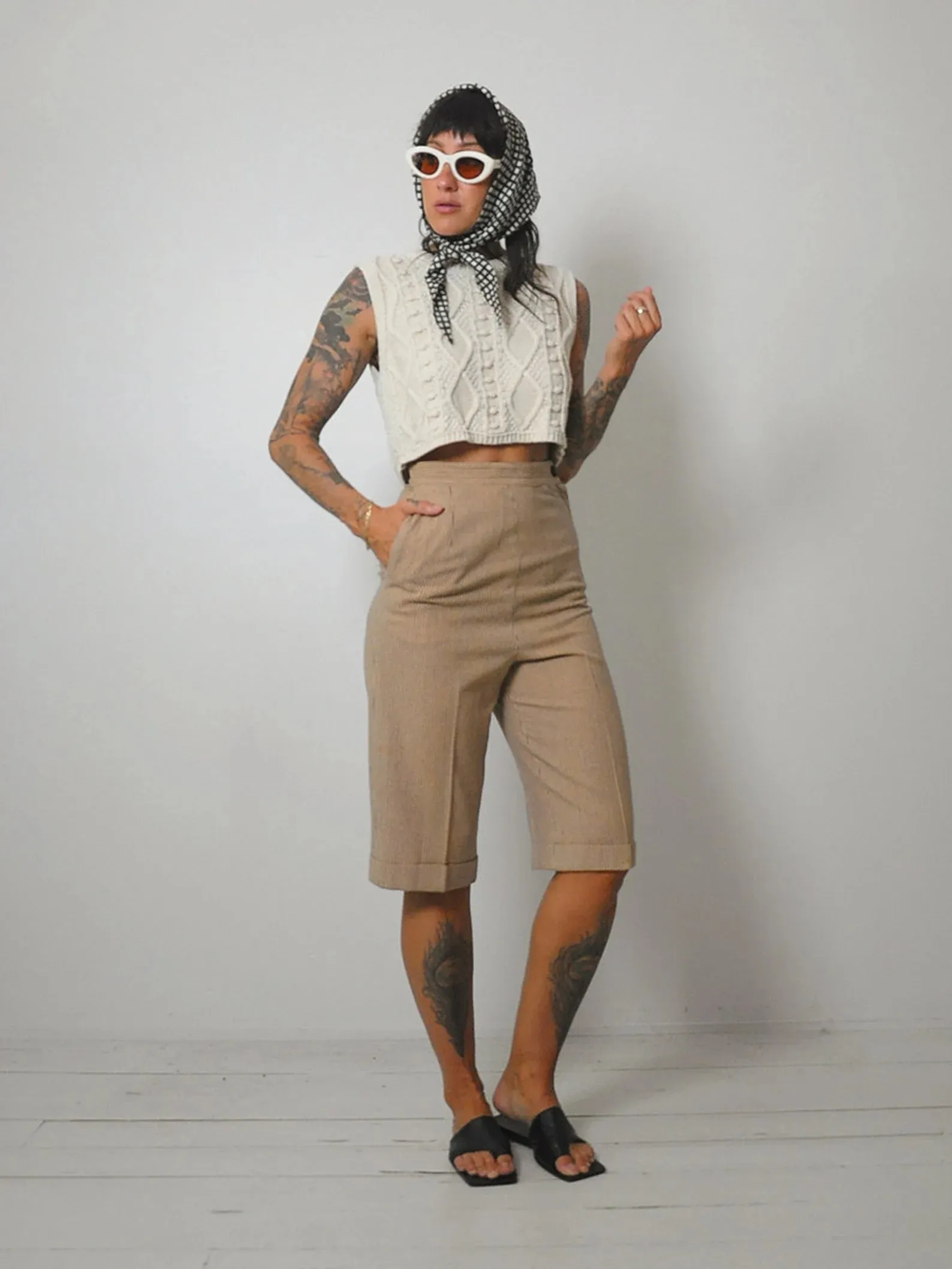 1950's Varel Side Zip Bermuda Shorts