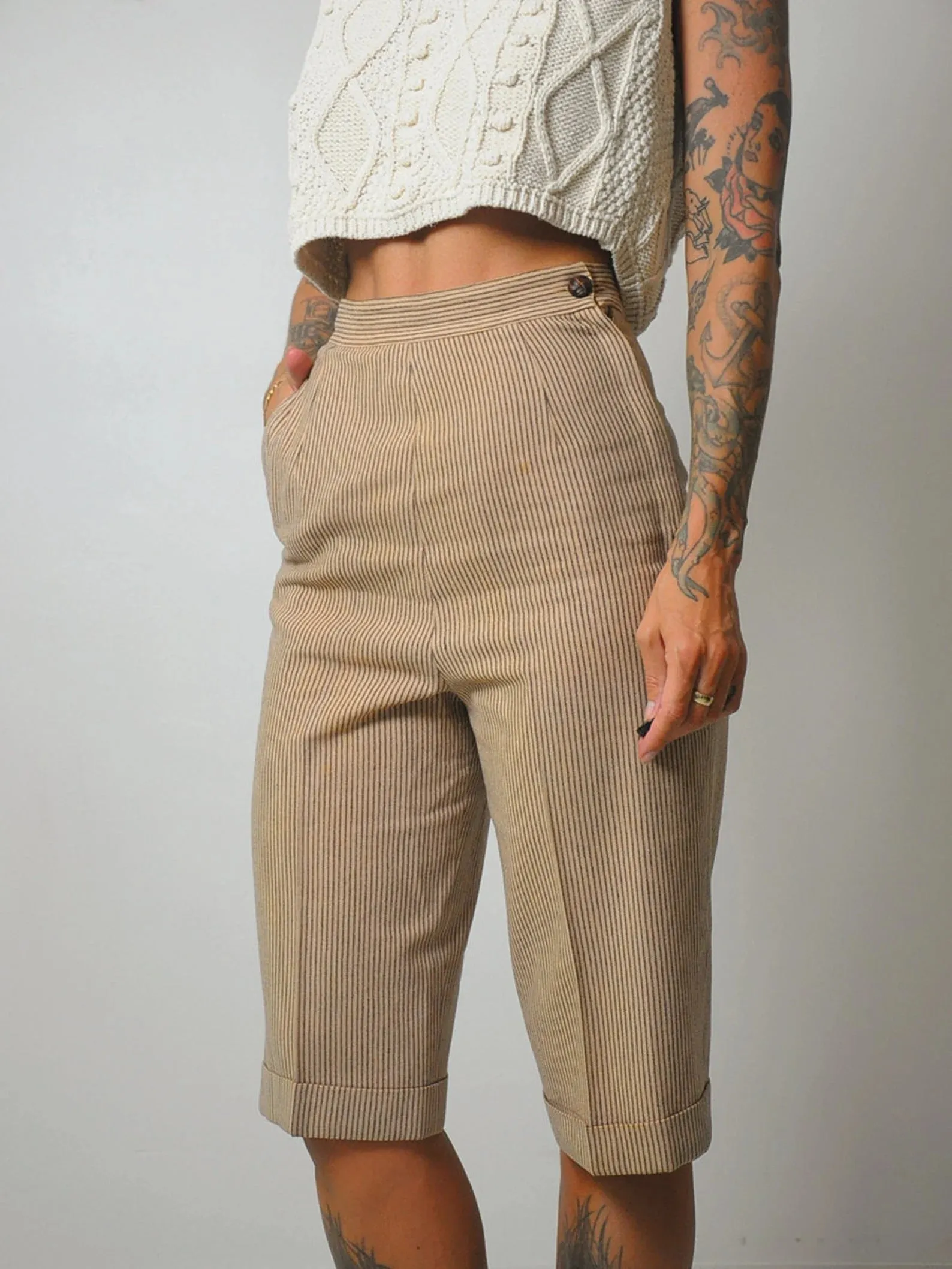 1950's Varel Side Zip Bermuda Shorts