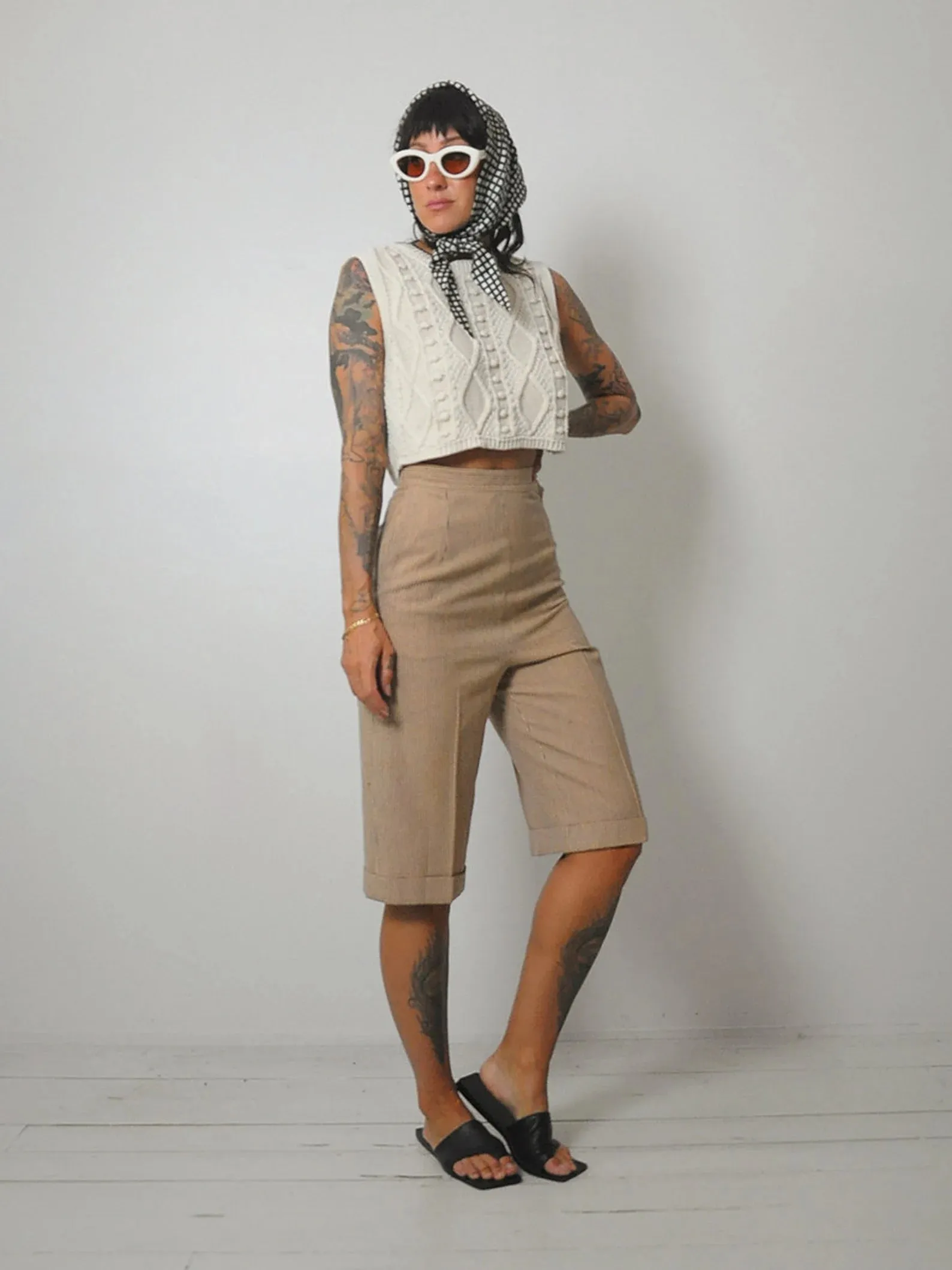1950's Varel Side Zip Bermuda Shorts