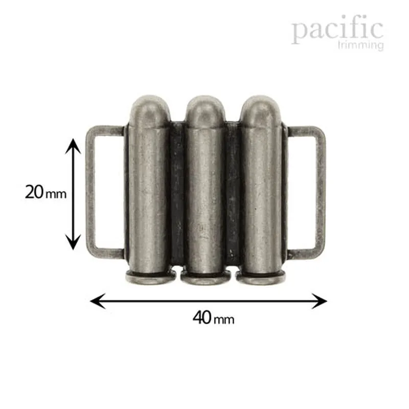 20mm Bullet Front Buckle Closure : 170476