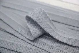 20mm Wool Binding - Silver Grey