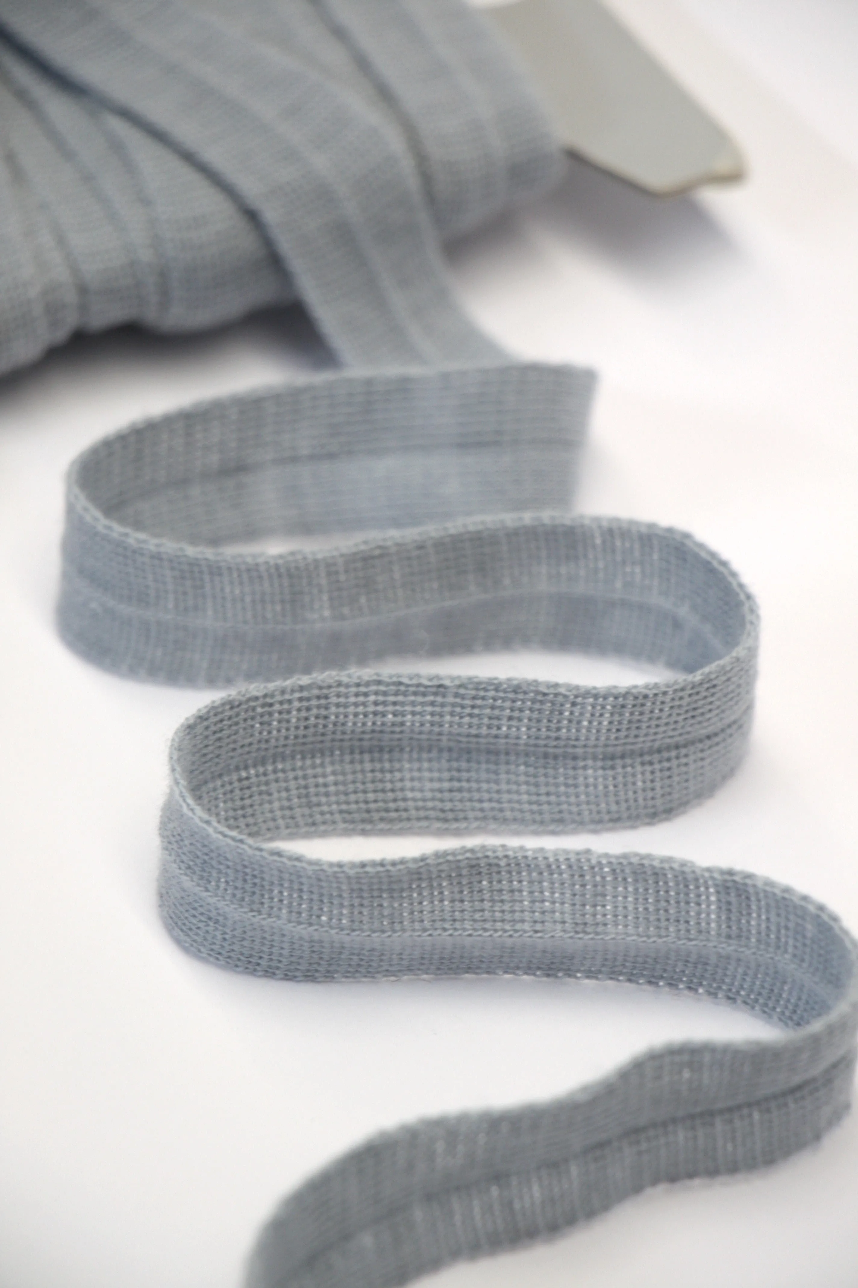 20mm Wool Binding - Silver Grey
