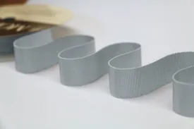 25mm Grosgrain Ribbon - Silver Grey