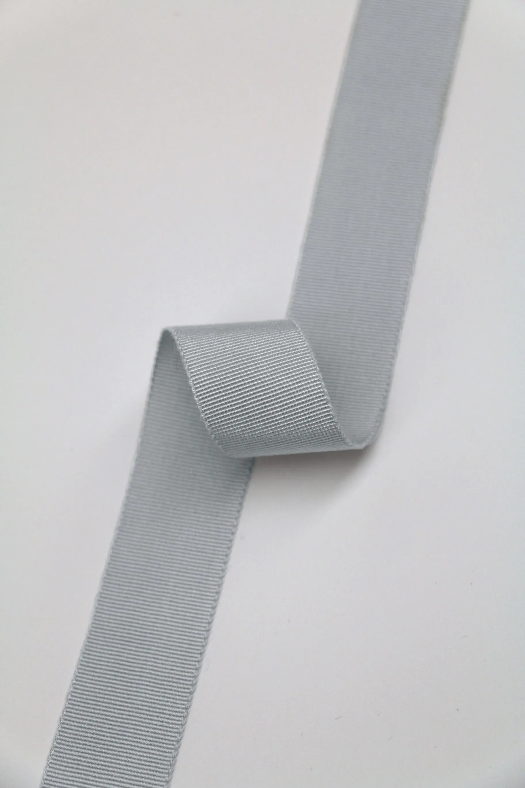 25mm Grosgrain Ribbon - Silver Grey