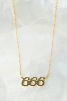 666 Angel Number 925 Necklace