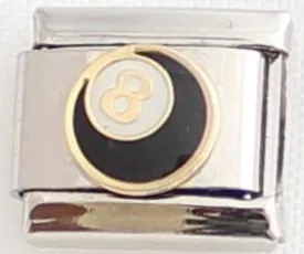 8 Ball 9mm Charm