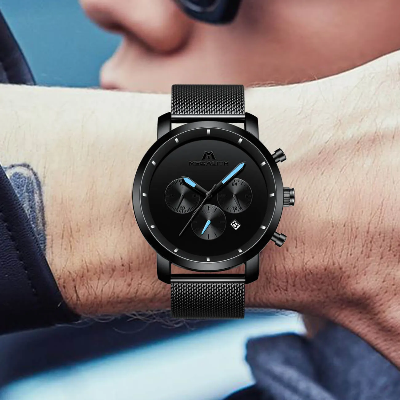 8021M | Quartz Men Watch | Mesh Band