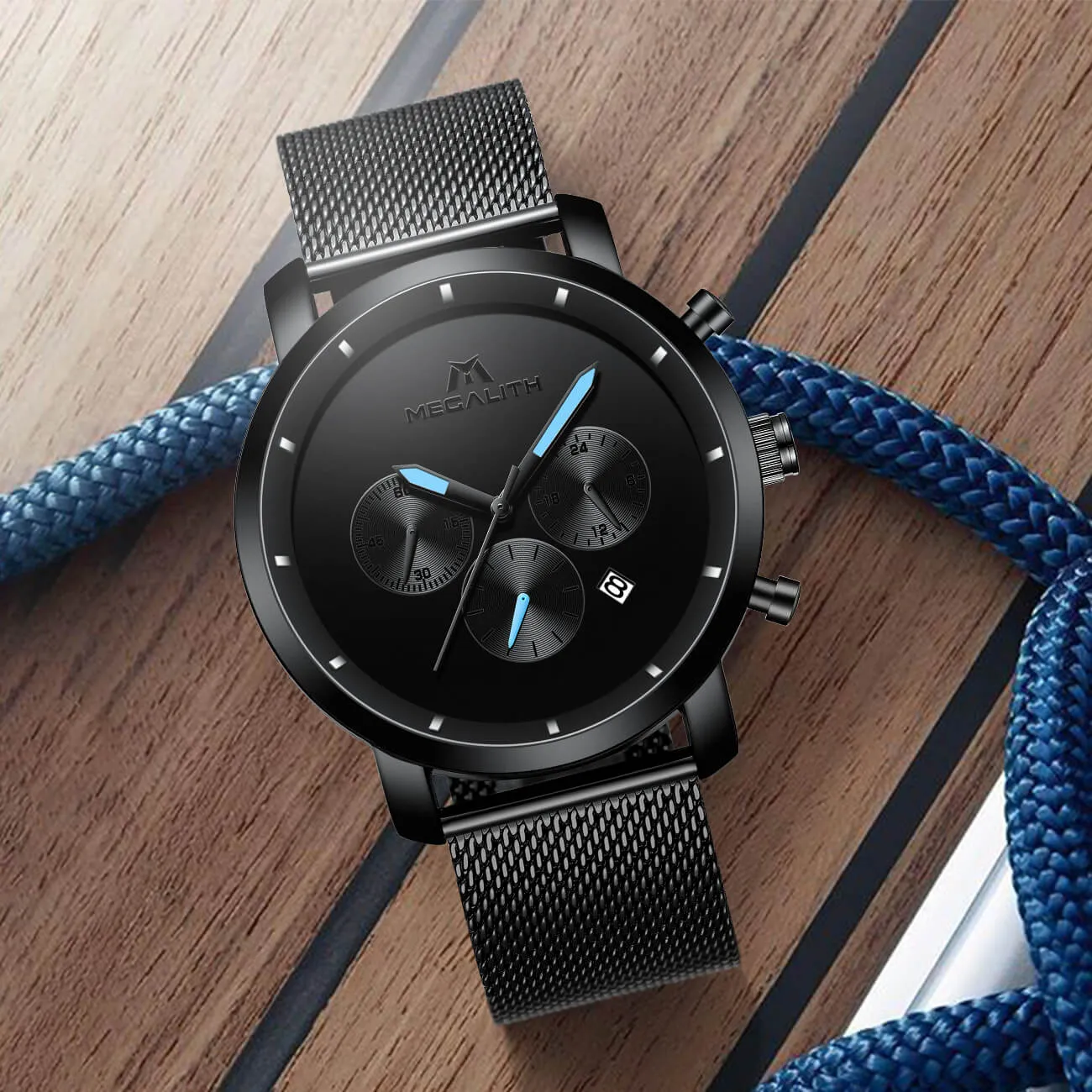 8021M | Quartz Men Watch | Mesh Band