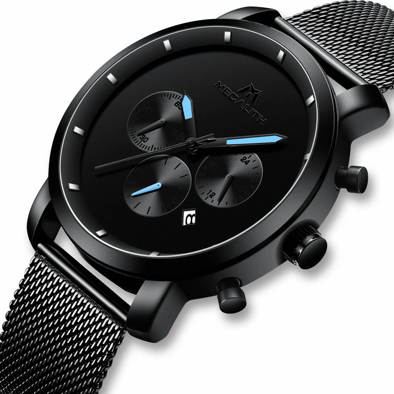 8021M | Quartz Men Watch | Mesh Band