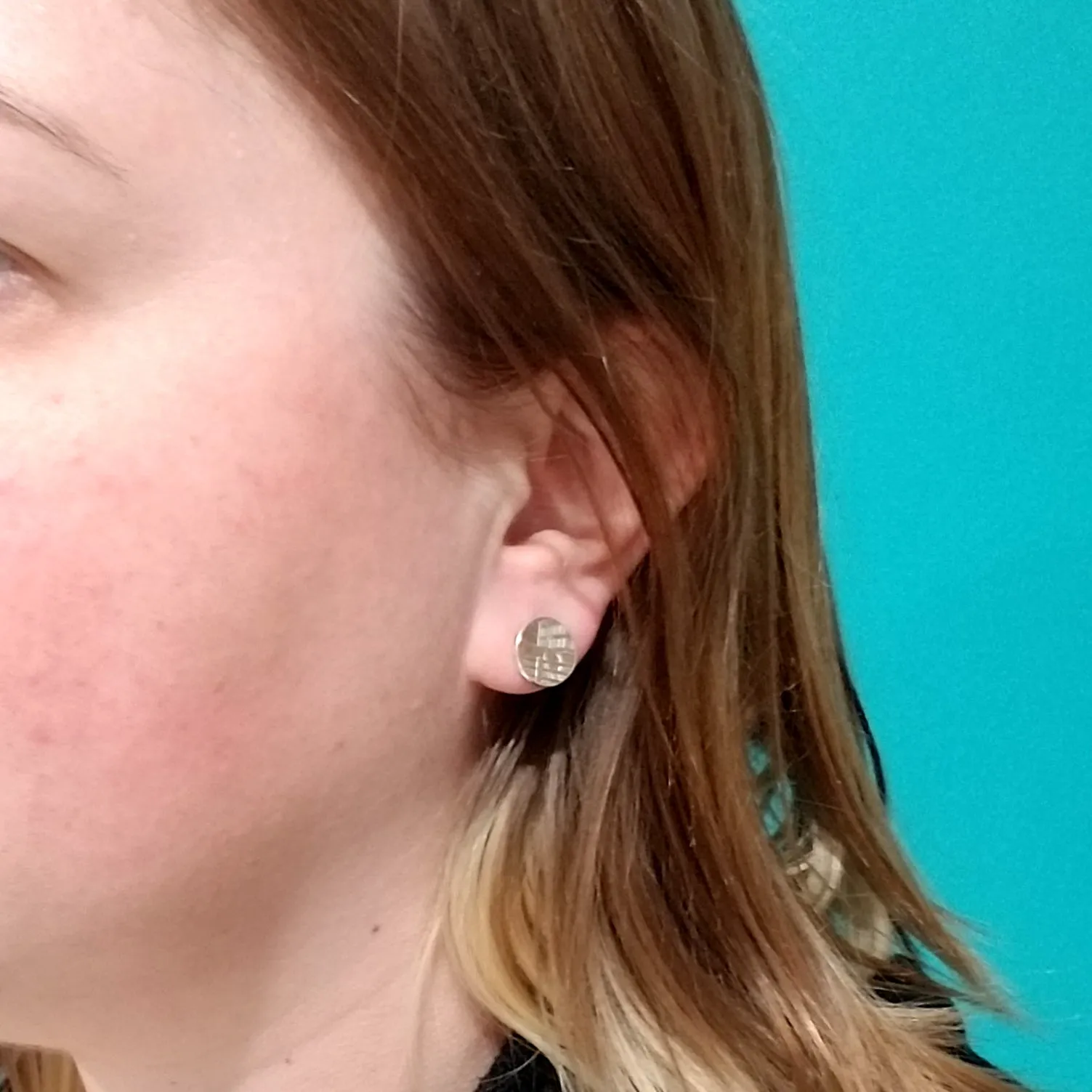 90% Silver Quarter Heads & Tails Punch Out Stud Earrings