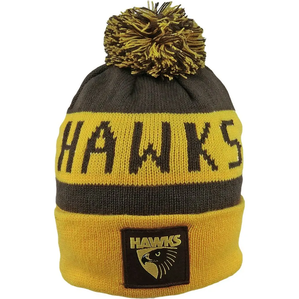 AFL Hawthorn Hawks Bar Beanie