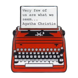 Agatha Christie Enamel Pin
