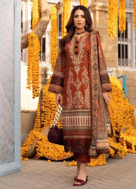Aira By Asim Jofa Embroidered Jacquard Unstitched 3 Piece Suit - AJ24AP AJAR-03