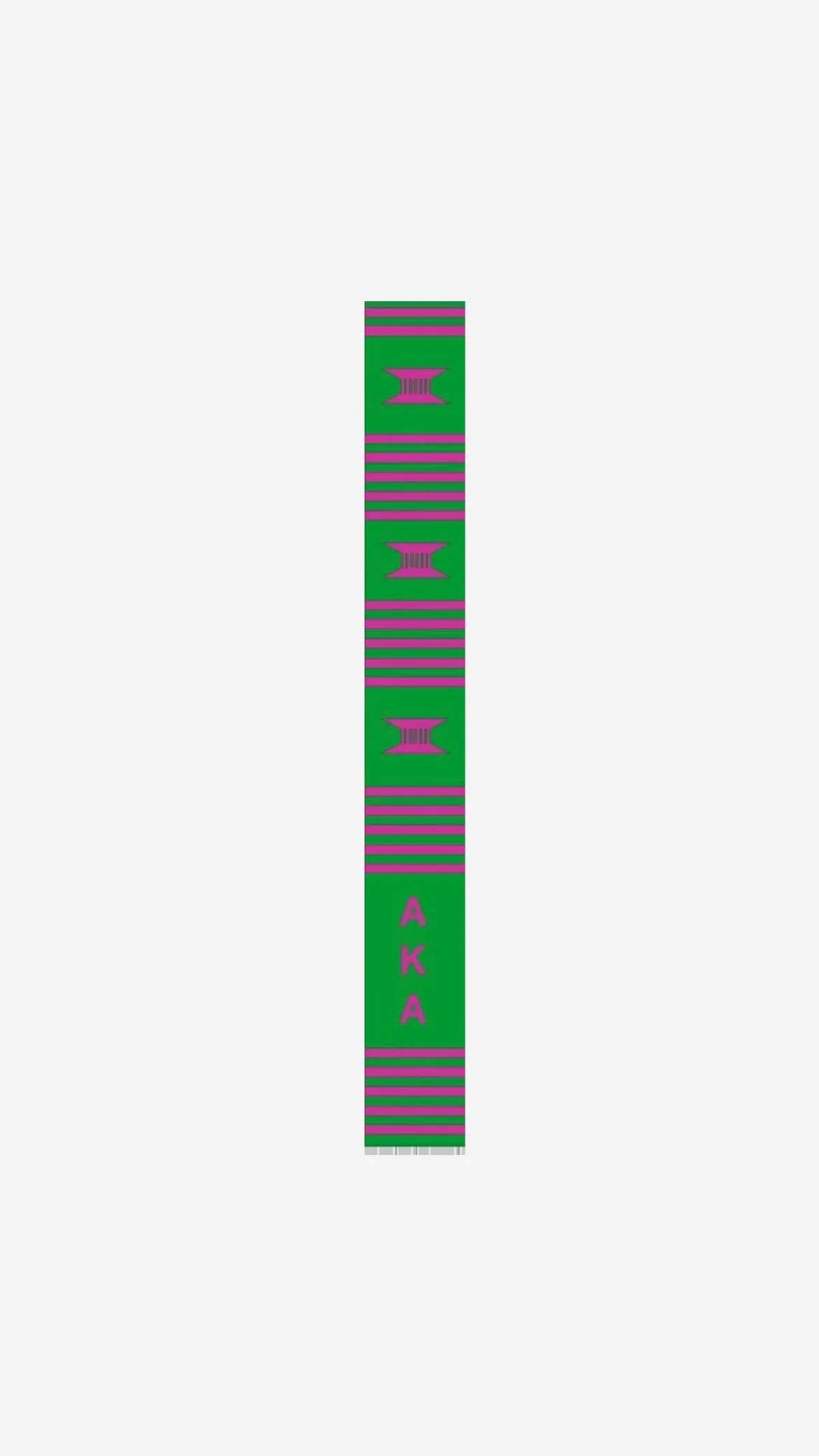AKA Green Letters Kente Cloth Stole