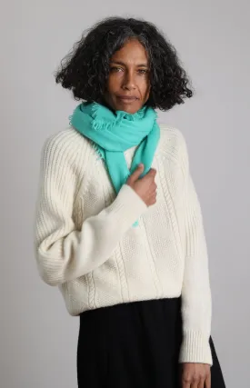 Aqua Cashmere Scarf