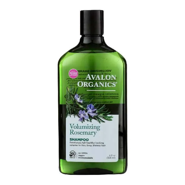 Avalon Organics Volumizing Rosemary Shampoo, 11 Fl. oz, 6 Pack