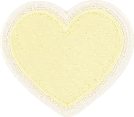 Banana Rolled Embroidery Heart Patch