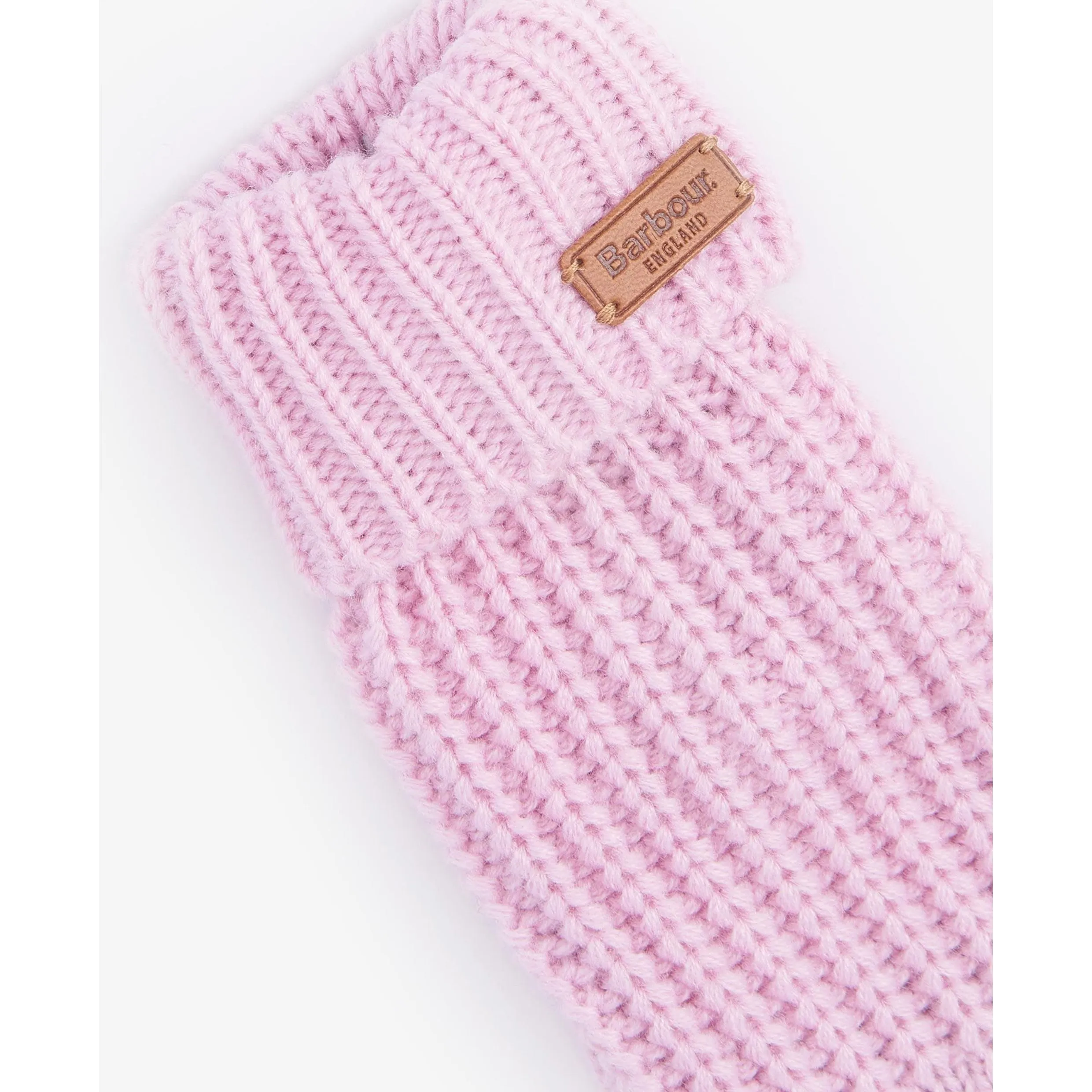 Barbour Saltburn Knitted Glove In Lavender Haze LGL0132PU12