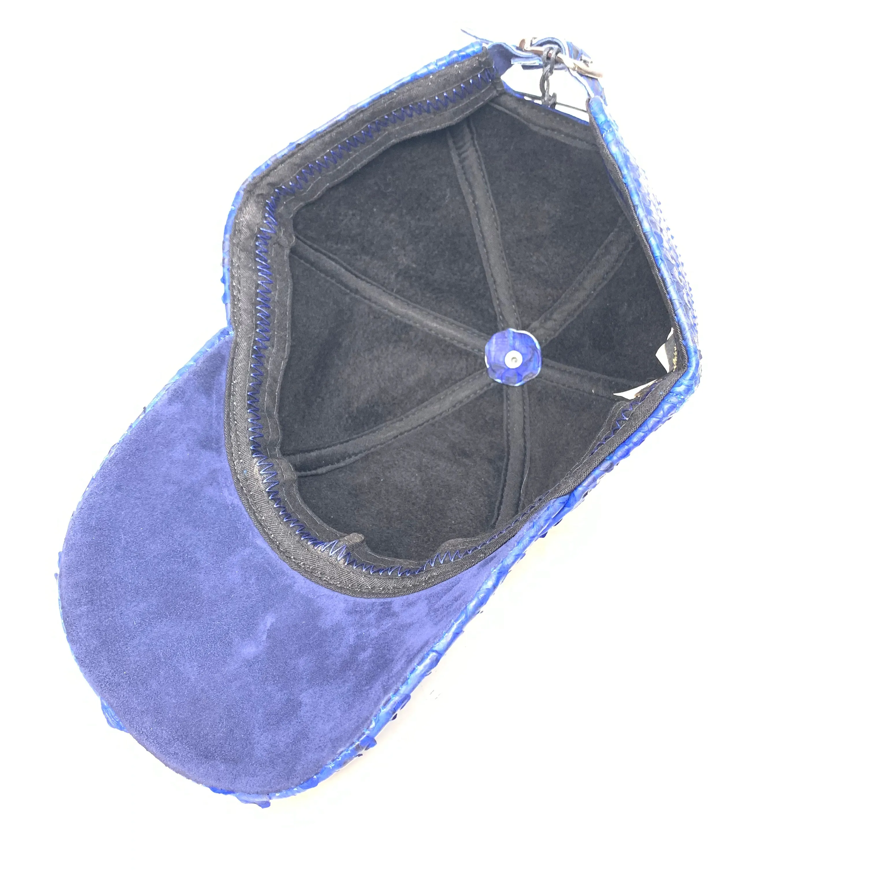 Barya NewYork All-Over Royal Blue Python Strap-Back Base Ball Hat