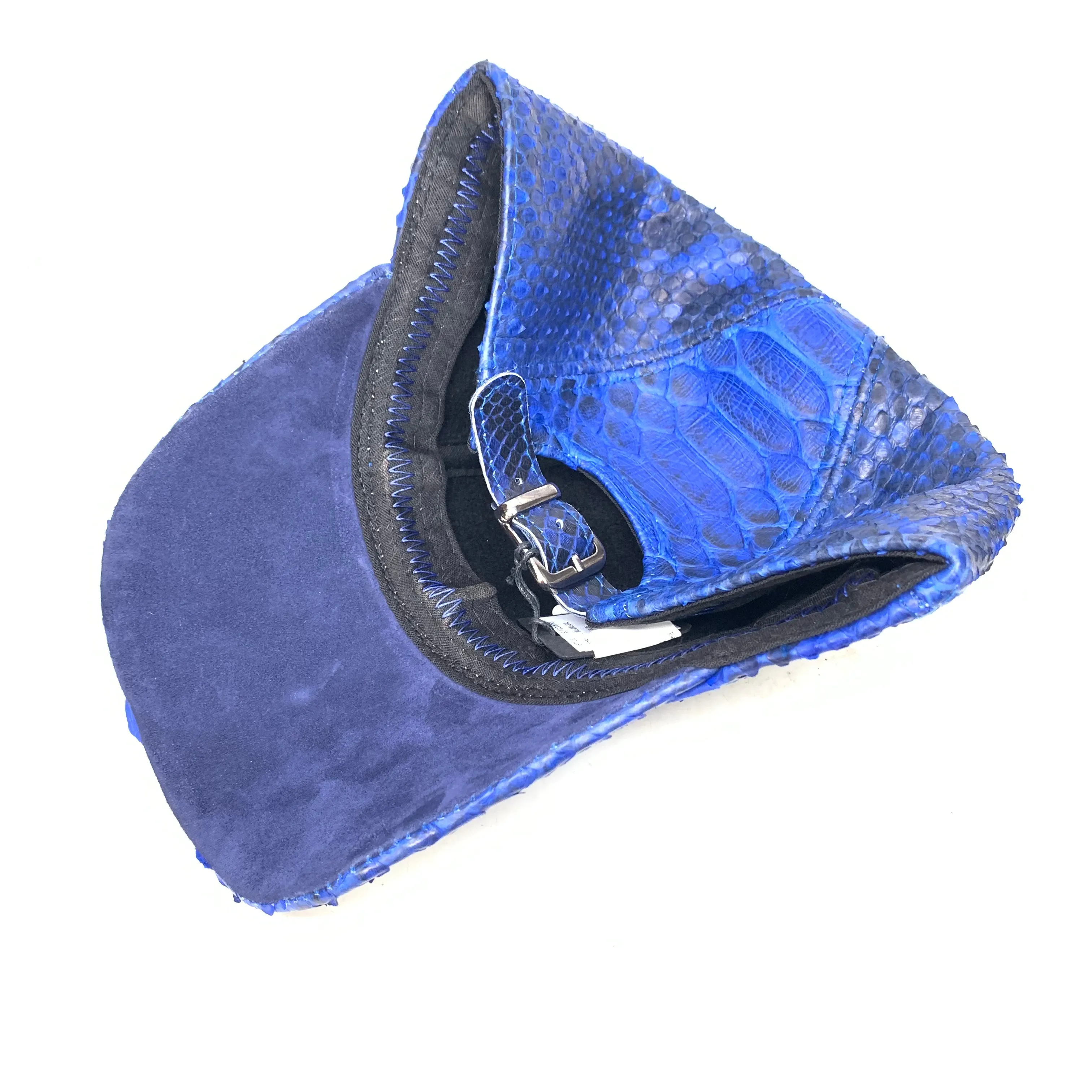 Barya NewYork All-Over Royal Blue Python Strap-Back Base Ball Hat