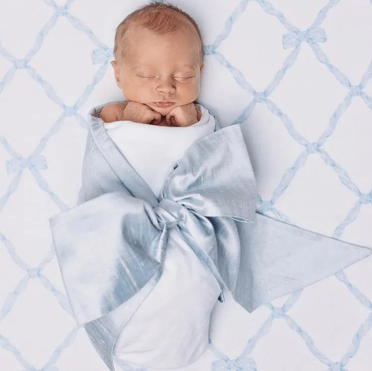 Beaufort Bonnet Bow Swaddle Silk