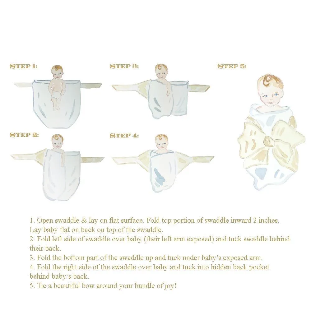 Beaufort Bonnet Bow Swaddle Silk