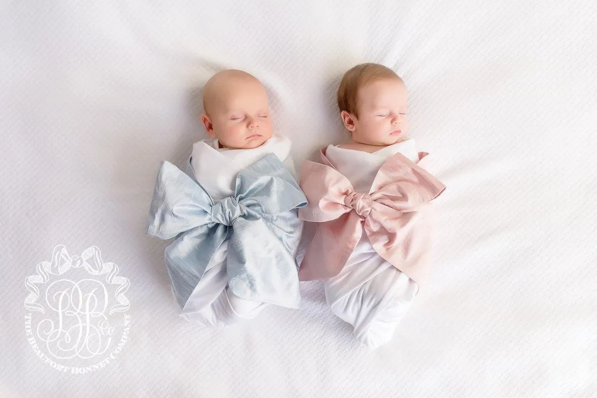 Beaufort Bonnet Bow Swaddle Silk