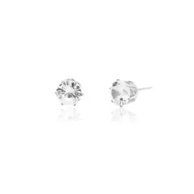 Bella Chic | Cubic Zirconia Classic Stud Earrings - 8mm | Gold or Silver