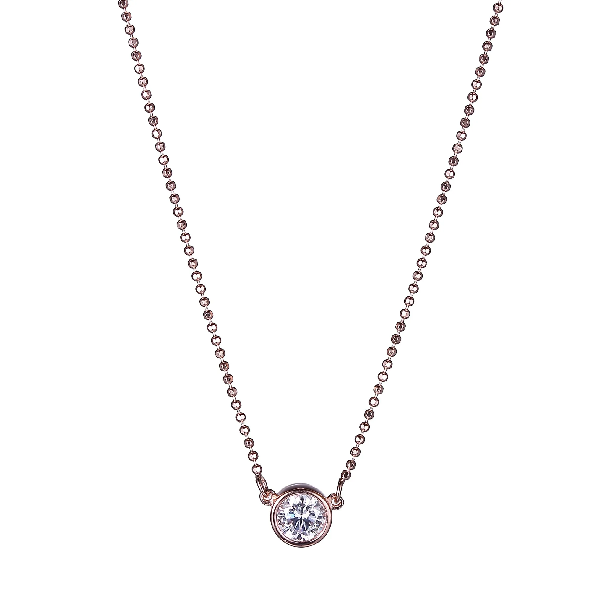 Bezel Solitaire Necklace