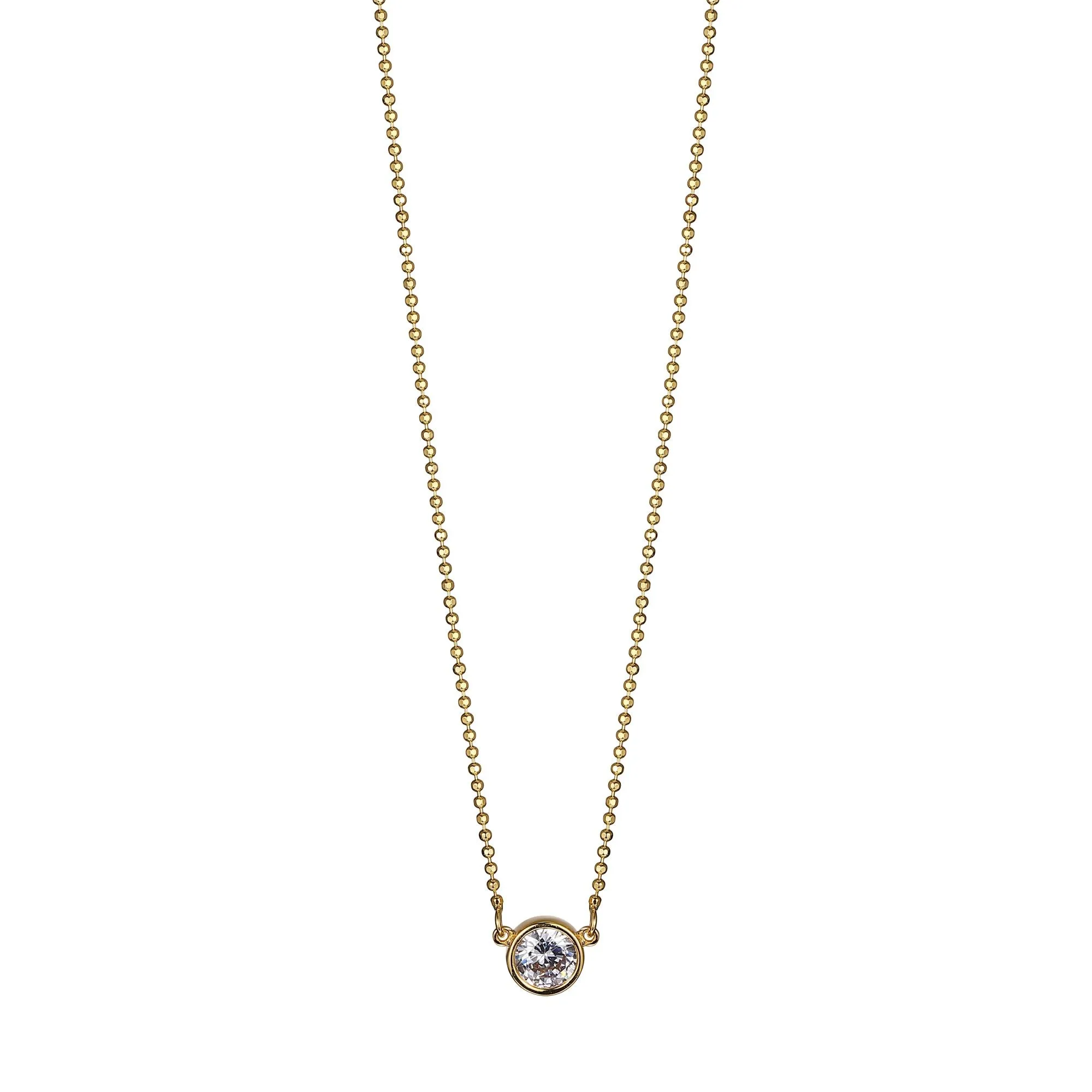 Bezel Solitaire Necklace
