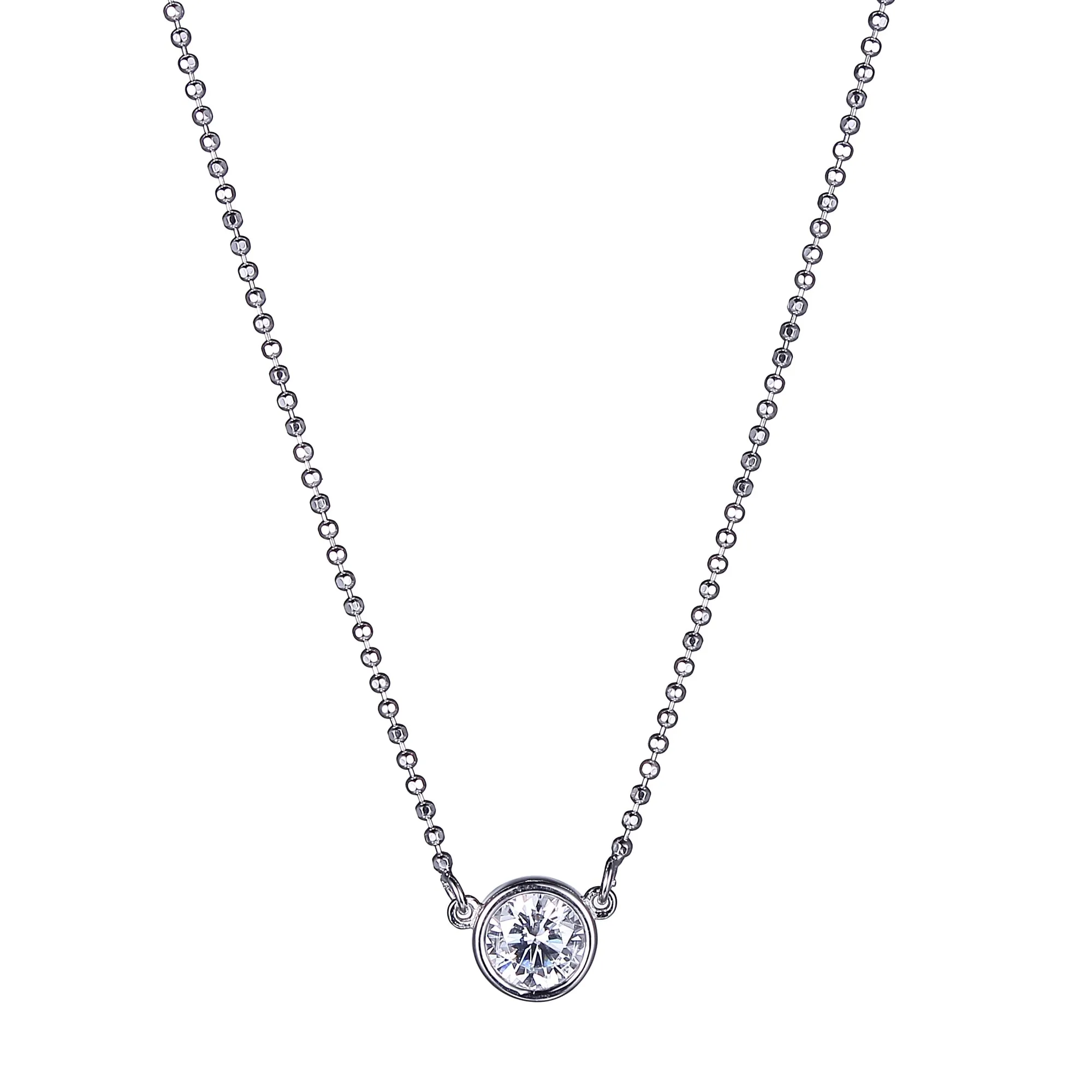 Bezel Solitaire Necklace