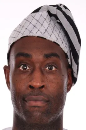 Black and Grey Onabanjo African Aso Oke Hat with embroidery-DPH601