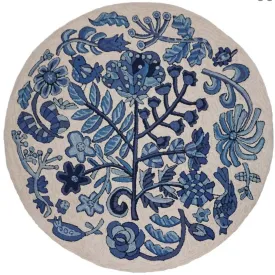 Bloomer Morning - Round Area Rug