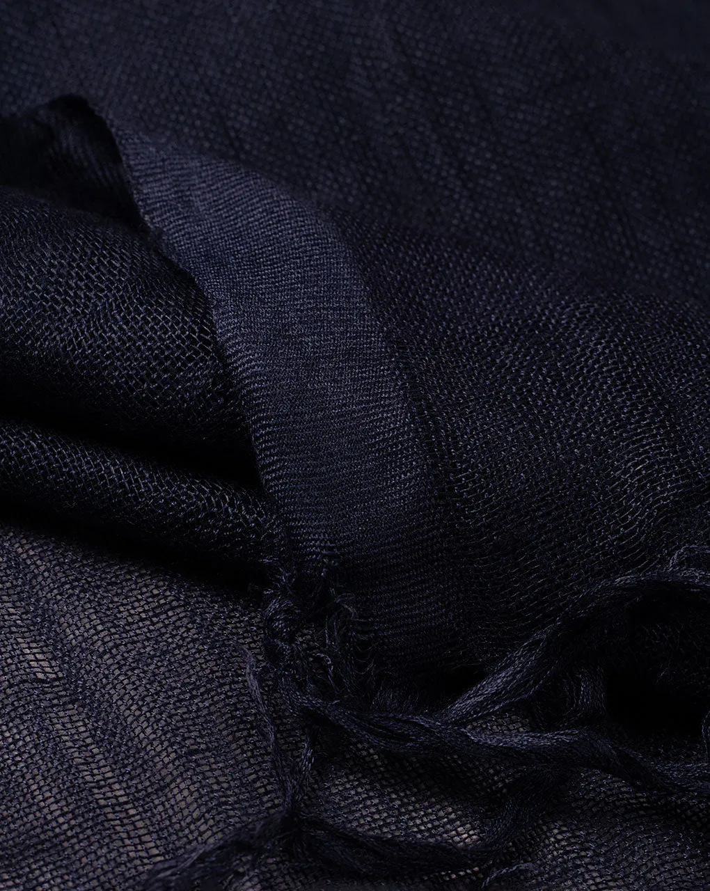 Blue Plain Woven Bhagalpuri Viscose Stole