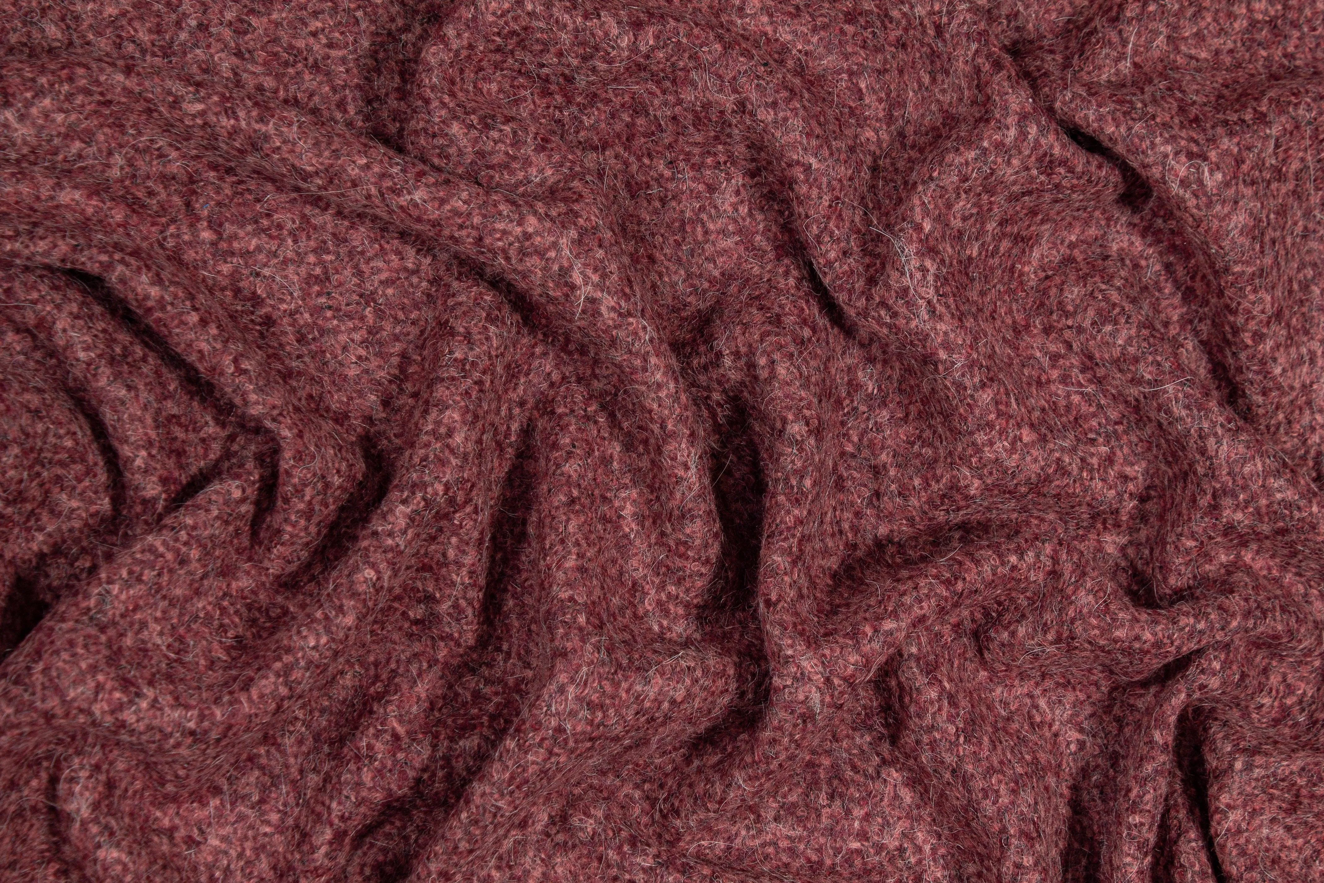 Brick Red Italian Wool Coating