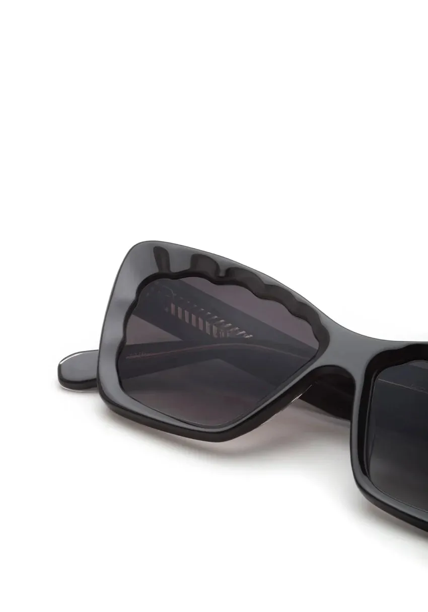 Brigitte ~ Black   Black & Crystal