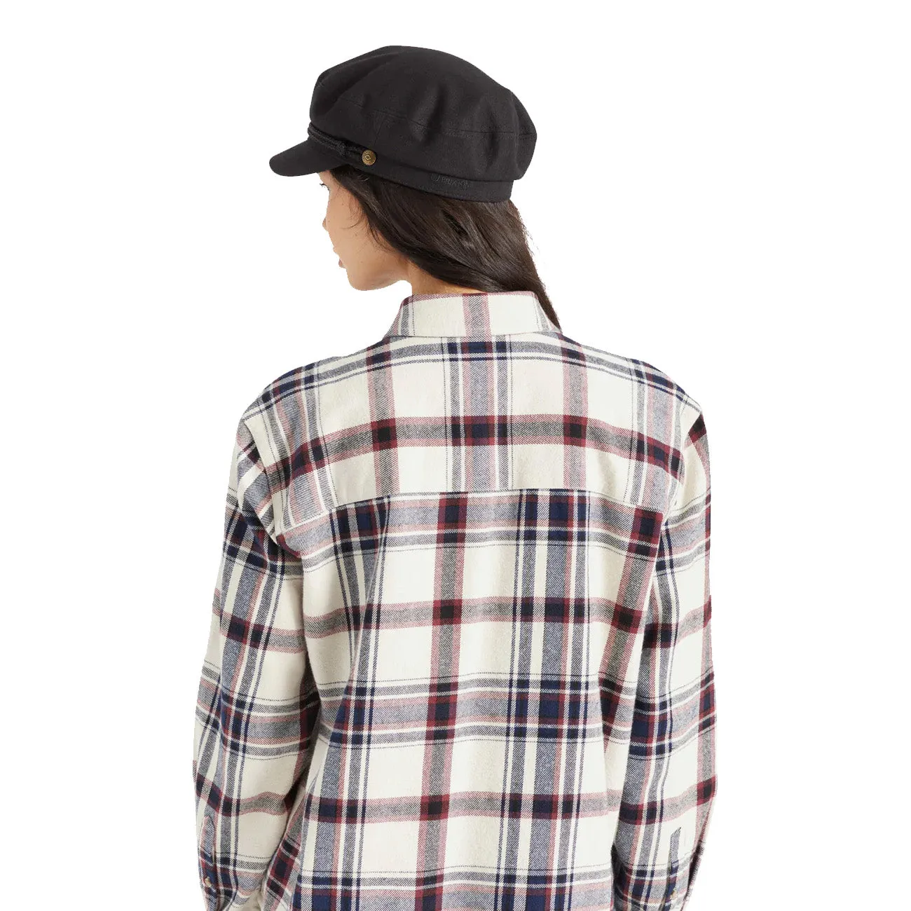 Brixton Fiddler Cap Black Herringbone