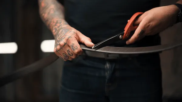 BUFFALO LEATHER GUN BELT 1.5" [STRAP ONLY]