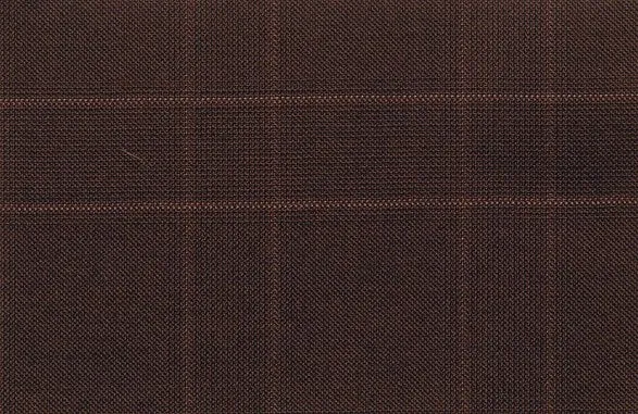 Burgundy Check 100% Wool (Ref-841077)