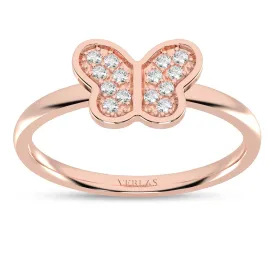 Butterfly Diamond Glistening Ring