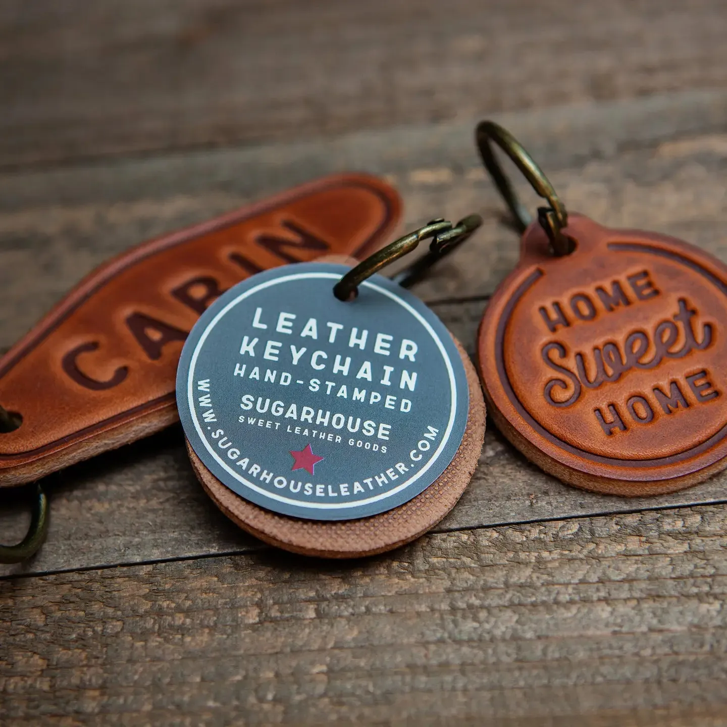Cabin Leather Keychain