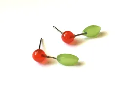 Cherry Blossom Geo Stud Earrings