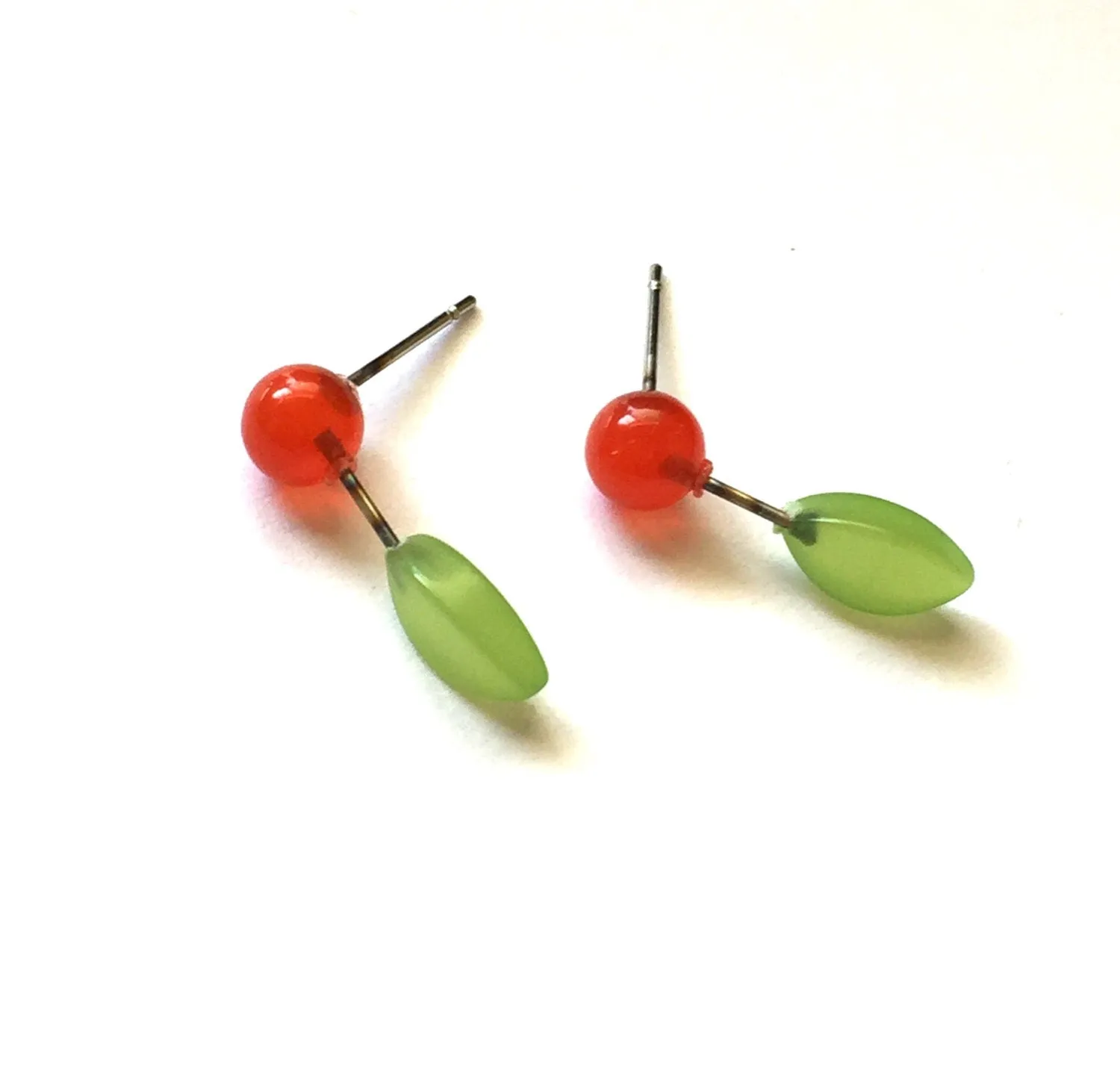 Cherry Blossom Geo Stud Earrings
