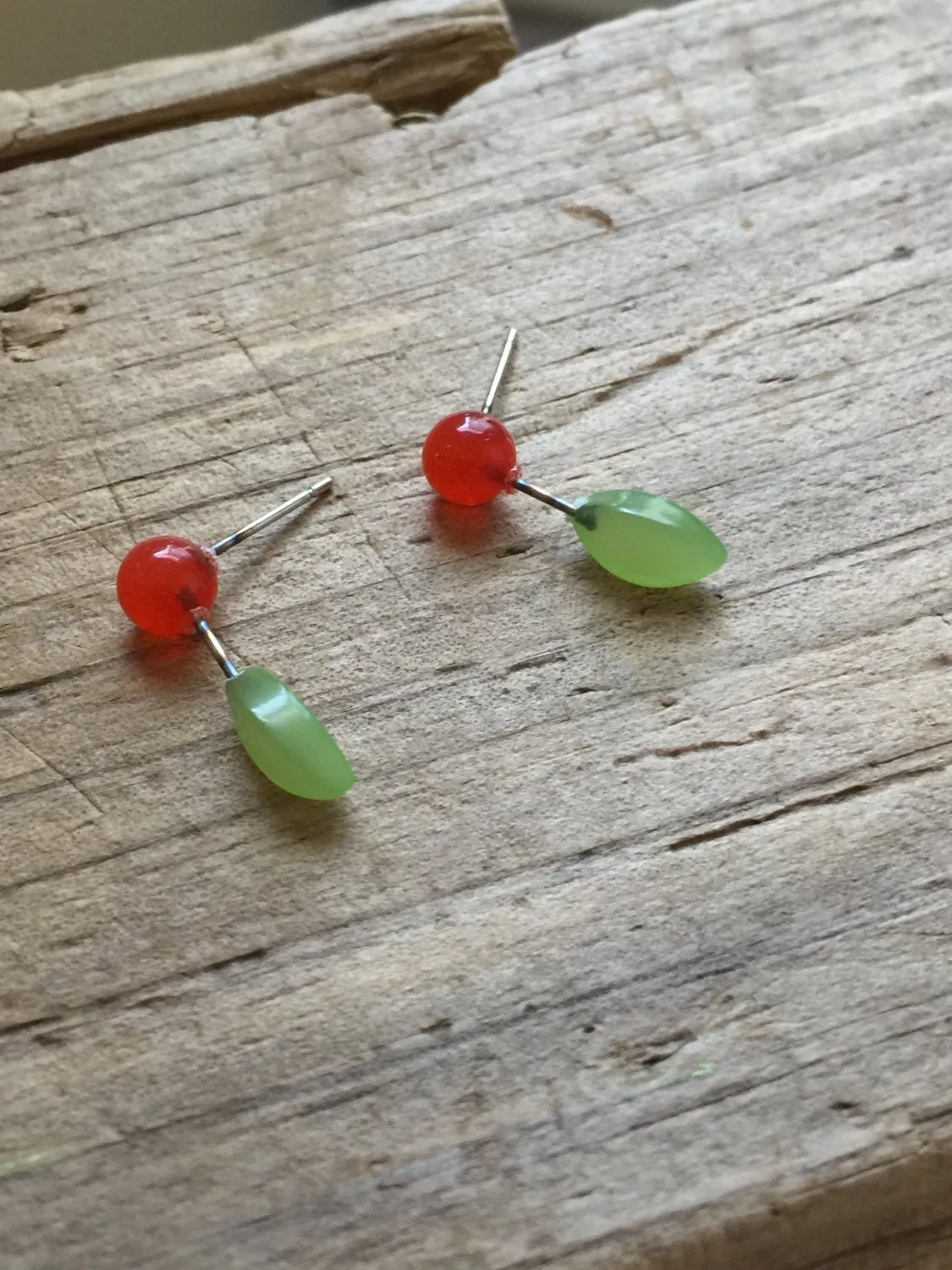 Cherry Blossom Geo Stud Earrings
