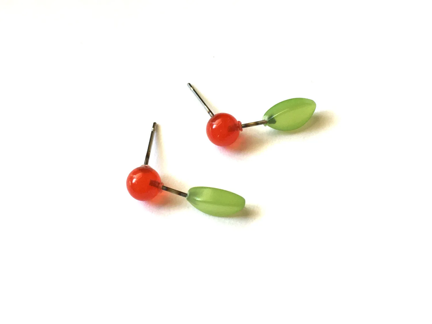 Cherry Blossom Geo Stud Earrings