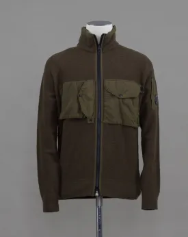 C.P. Company Knit Lambswool Cardigan / Ivy Green