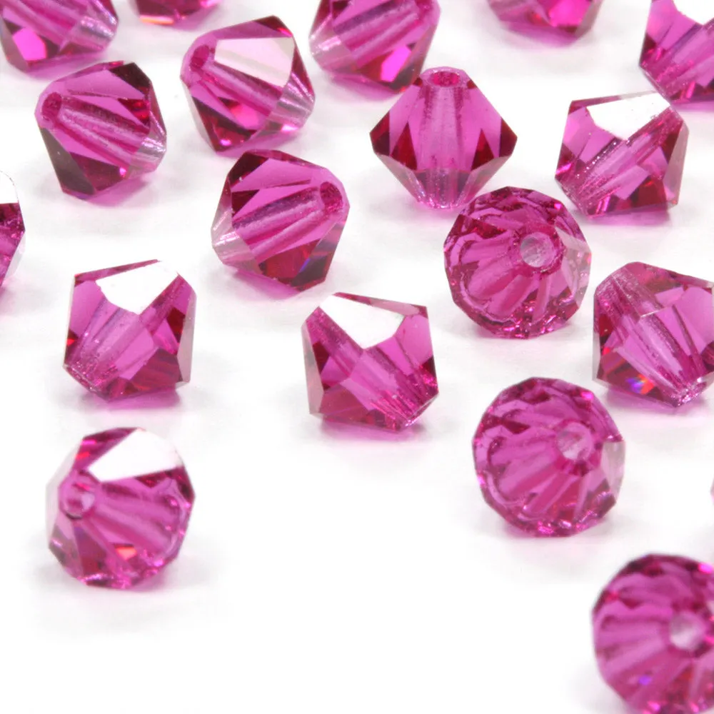 Crystal 4mm Bicone Rainbow Bundle - Pack of 7