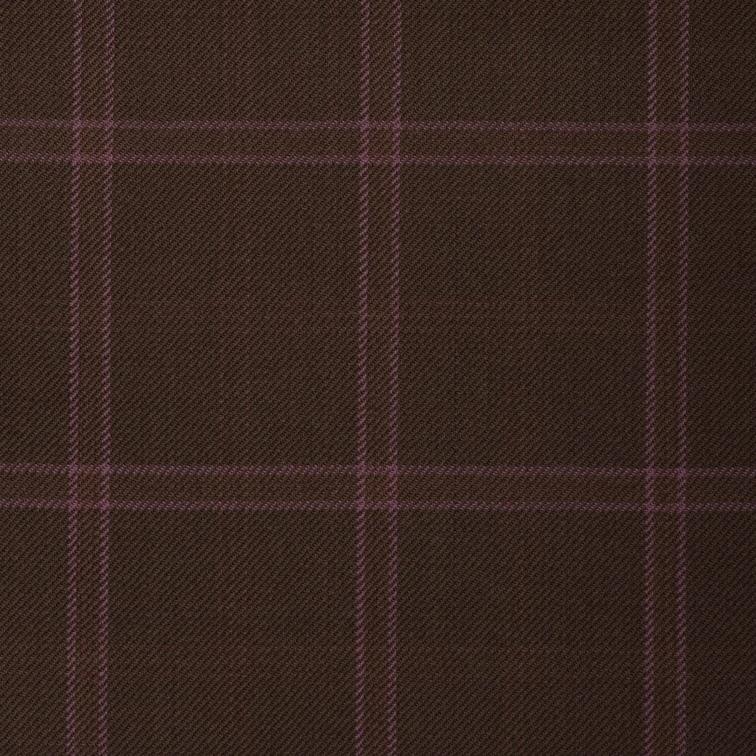 Dark Brown With Pink Check Onyx Super 100's Luxury Jacketing And Suiting's