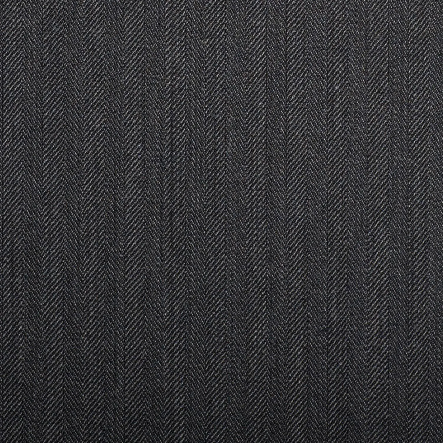 Dark Grey Herringbone Quartz Super 100's Suiting